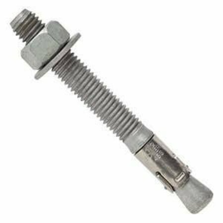 POWERS 1/2in x 2-3/4in Power-Stud HD5 Wedge Expansion Anchors, Hot Dipped Galvanized Steel, 50PK POW 7720HD5